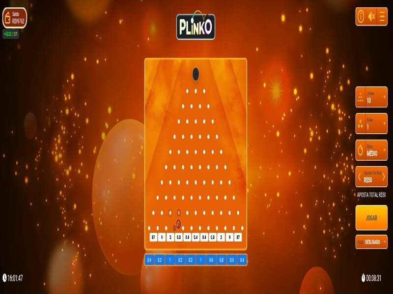 Conclusão do Jogo Plinko Betano