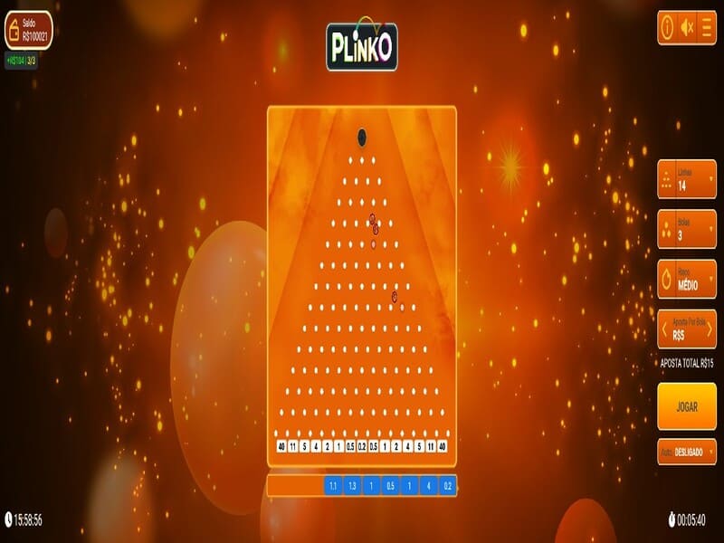 Qual é a RTP e volatilidade do jogo Plinko?